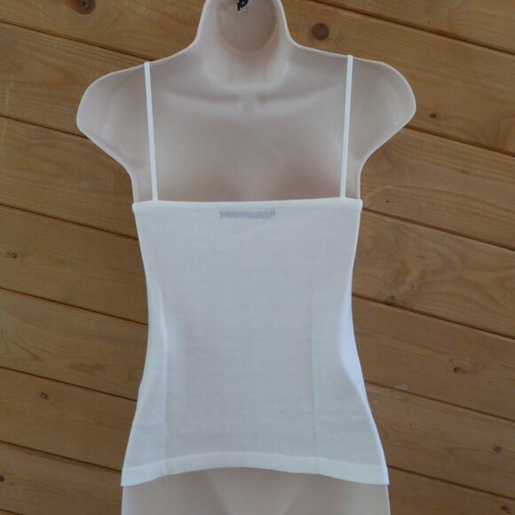LA BREA Off White Knit Sequin Cami Sleeveless Stretchy Top S EUC - Picture 6 of 9